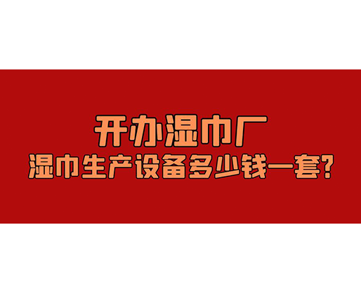 開辦濕巾廠，濕巾生產(chǎn)設(shè)備多少錢一套？