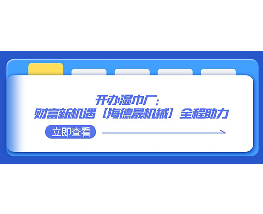 開(kāi)辦濕巾廠：財(cái)富新機(jī)遇，【海德晟機(jī)械】全程助力